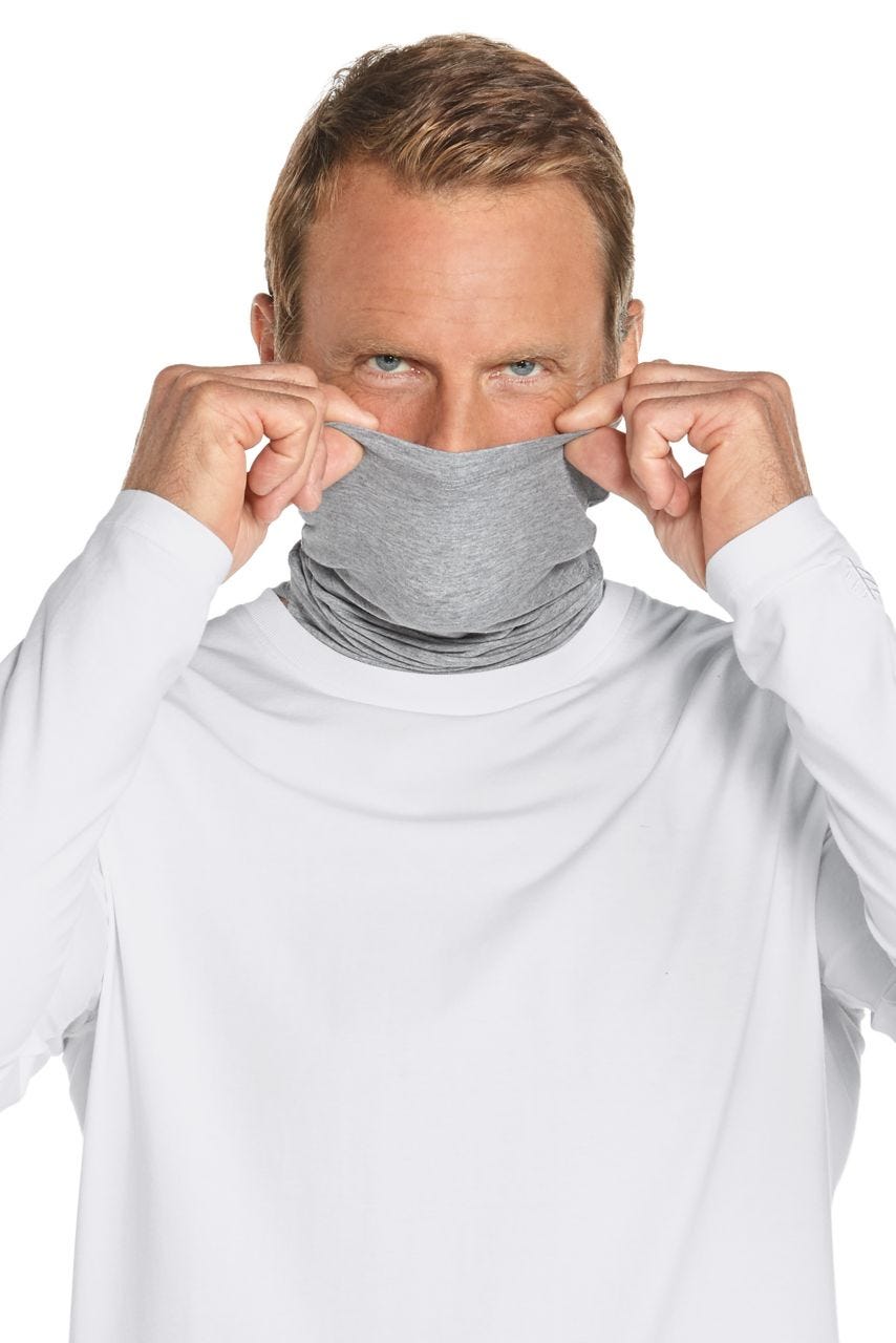 Coolibar Key West Sun Neck Gaiter | Grey Heather