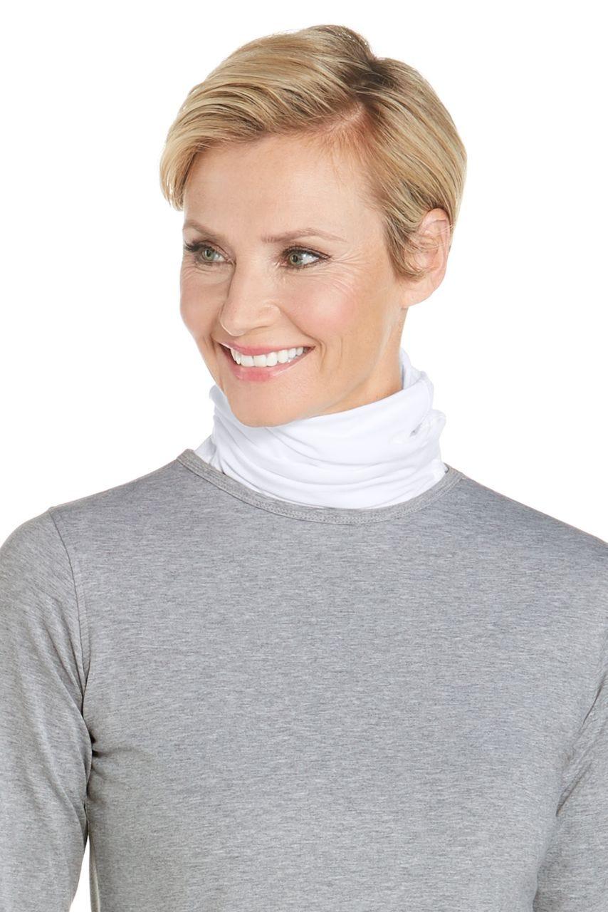 Coolibar Key West Sun Neck Gaiter | White