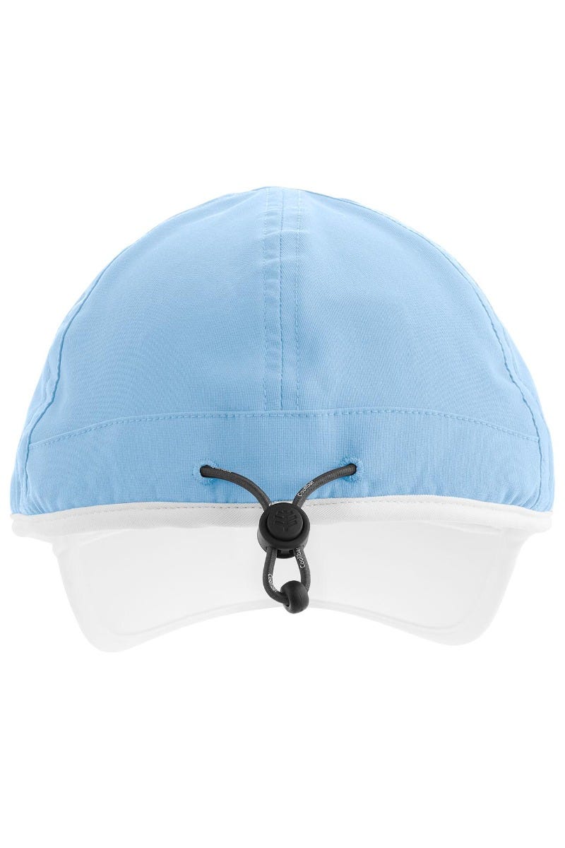 Coolibar Kid's Lenny Sport Cap | Cloud Blue/White