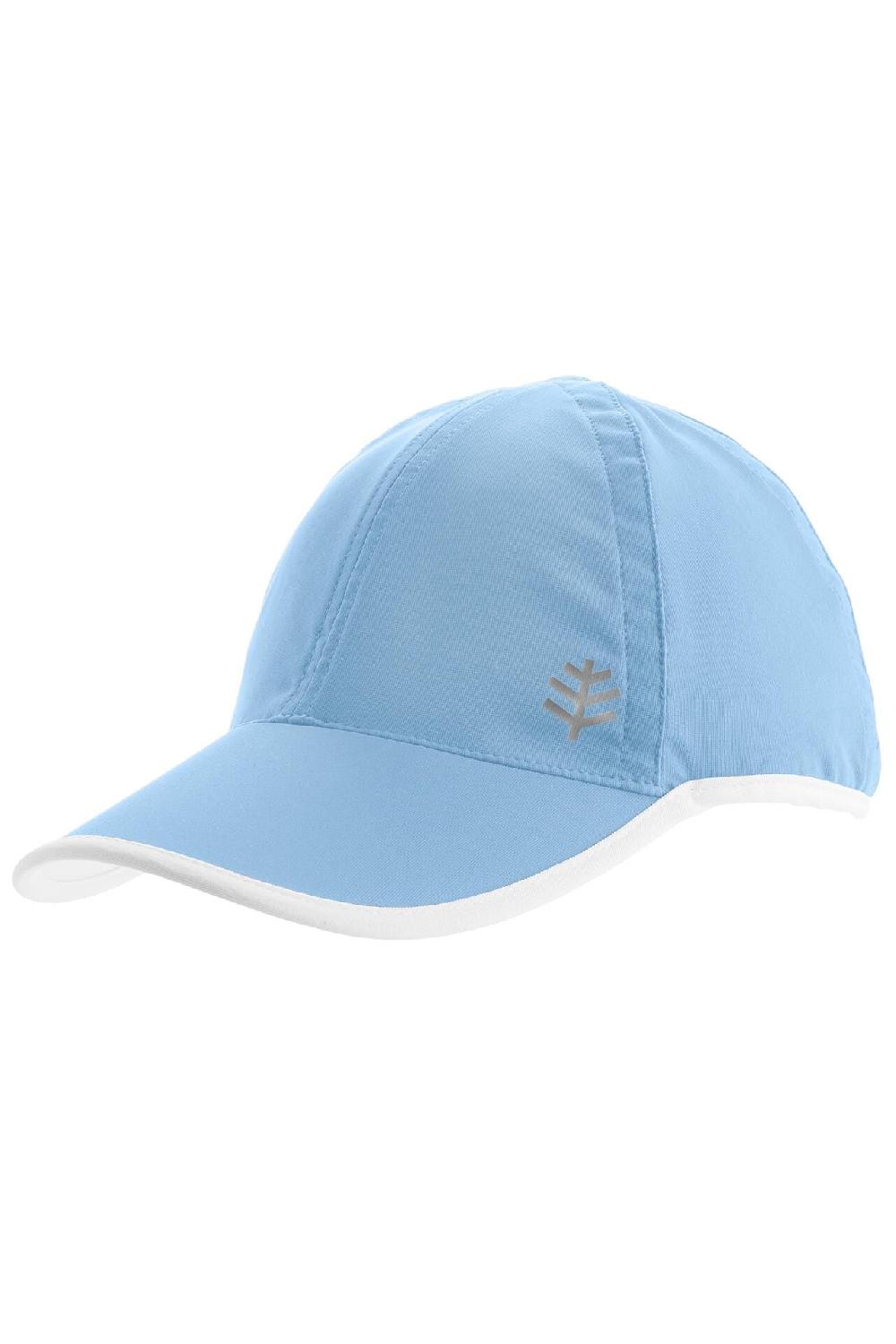 coolibar Kid's Lenny Sport Cap | Cloud Blue/White