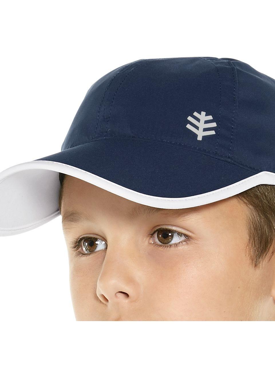 Coolibar Kid's Lenny Sport Cap | Navy/White