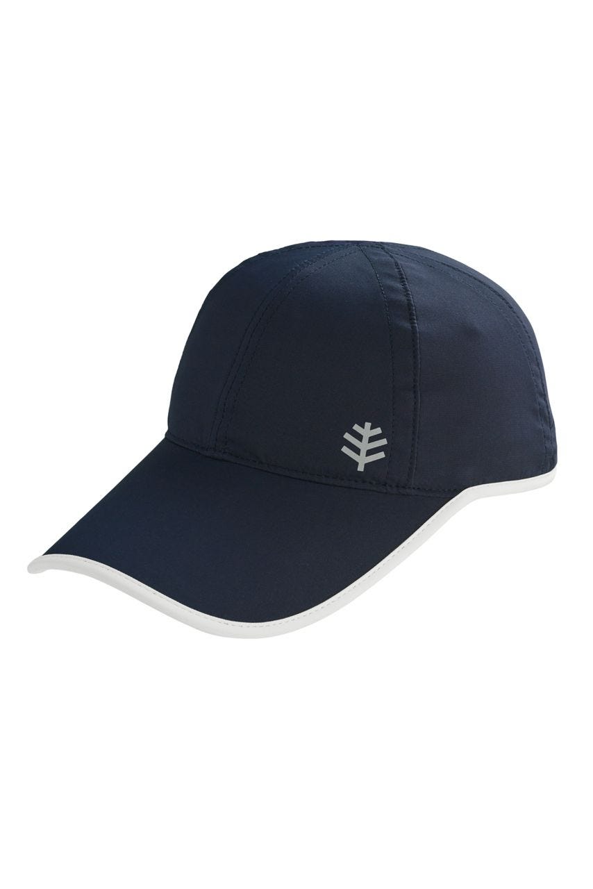 coolibar Kid's Lenny Sport Cap | Navy/White