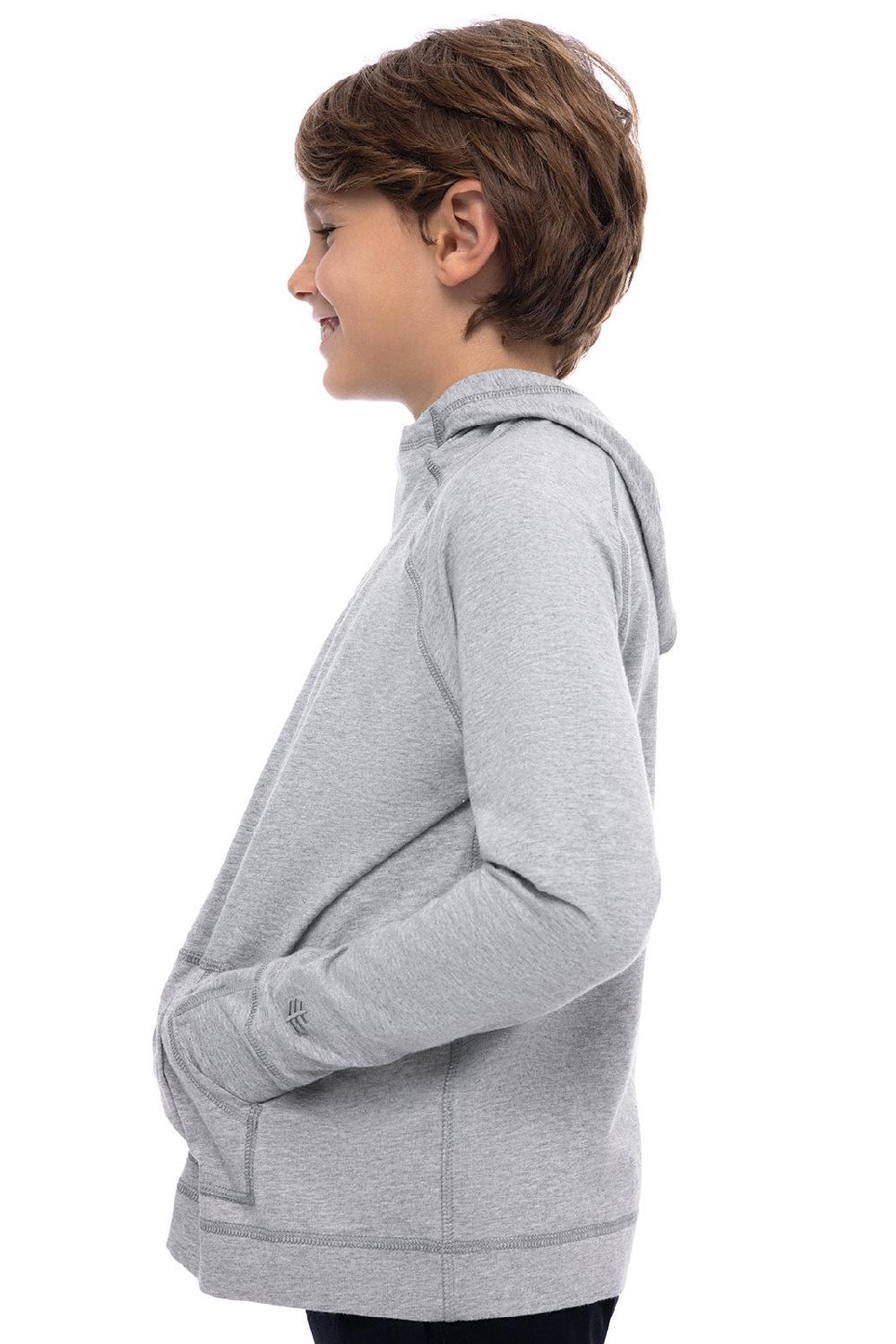 Coolibar Kid's LumaLeo Hoodie | Grey Heather