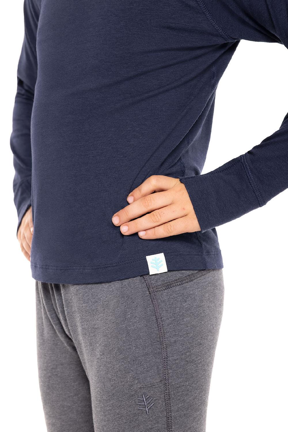 Coolibar Kid's LumaLeo Long Sleeve T-Shirt | Navy