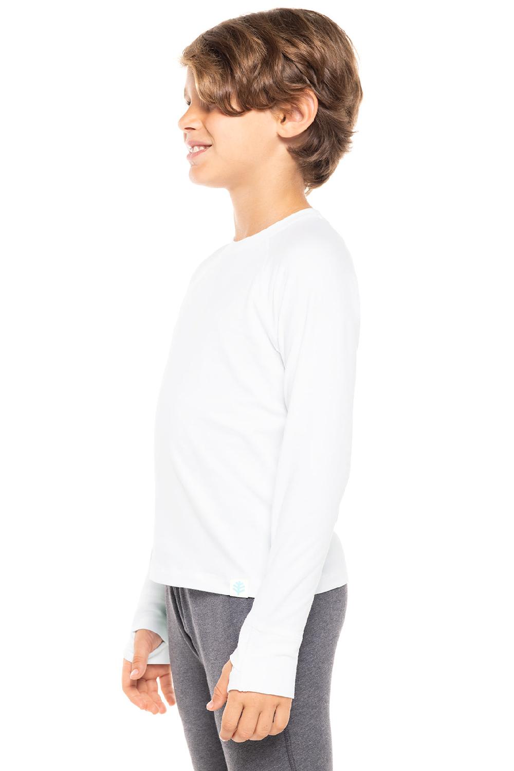 Coolibar Kid's LumaLeo Long Sleeve T-Shirt | White
