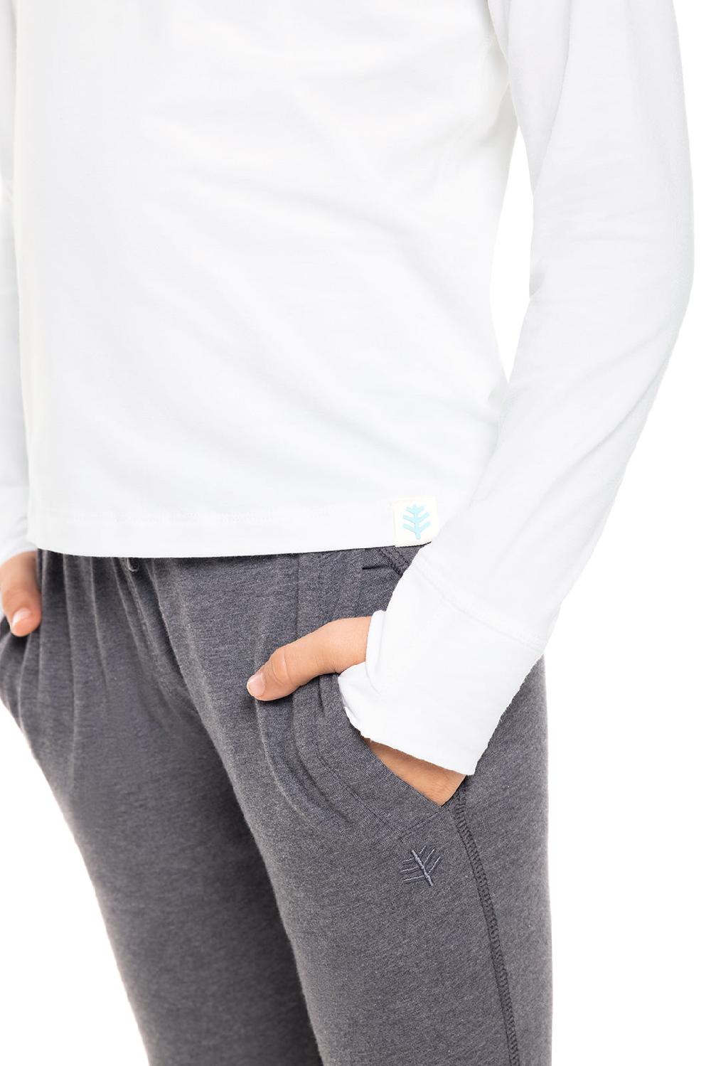 Coolibar Kid's LumaLeo Long Sleeve T-Shirt | White