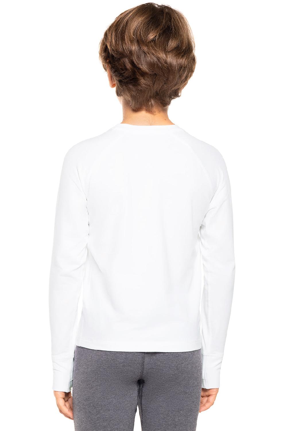 Coolibar Kid's LumaLeo Long Sleeve T-Shirt | White
