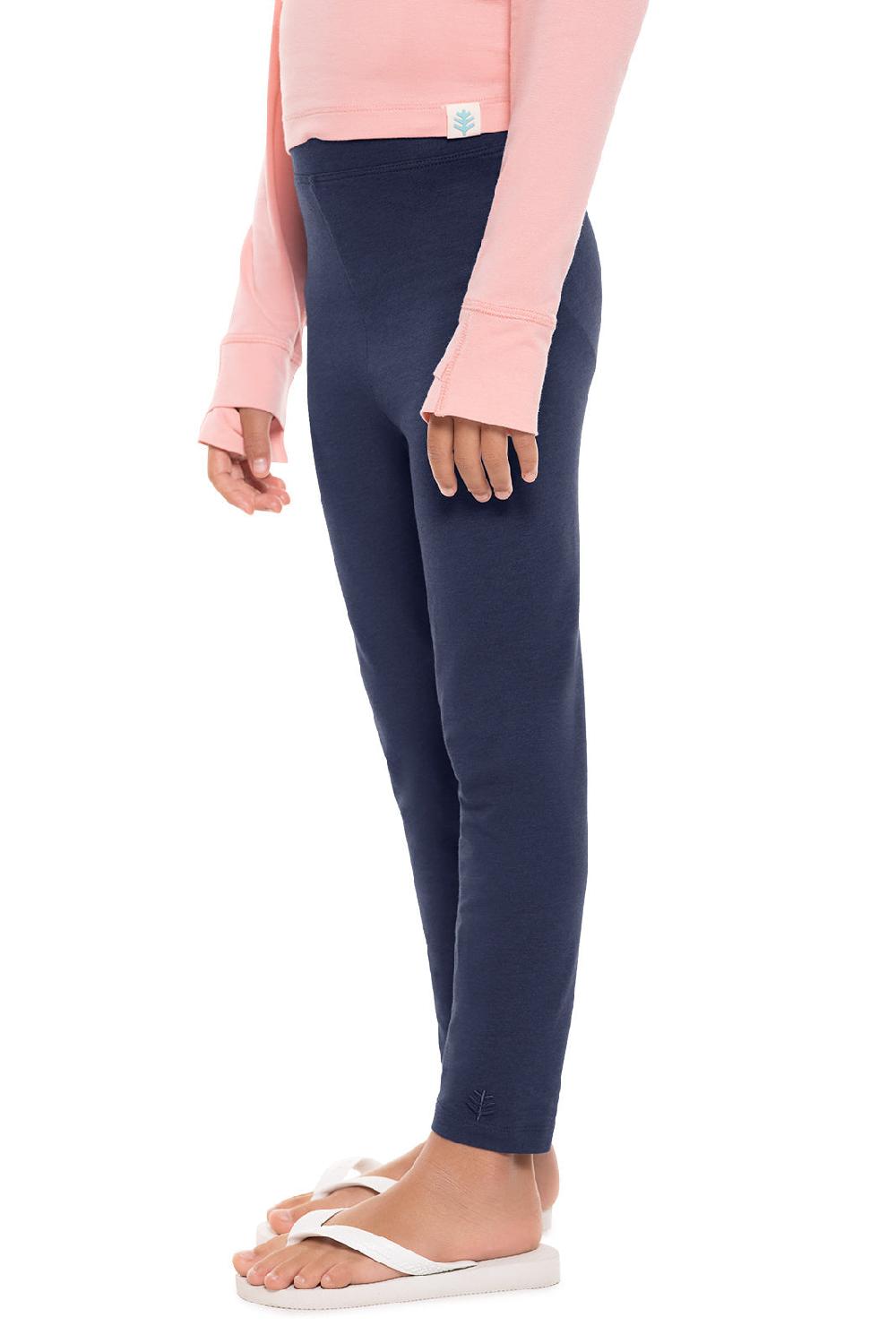 Coolibar Kid's Monterey Summer Leggings | Navy
