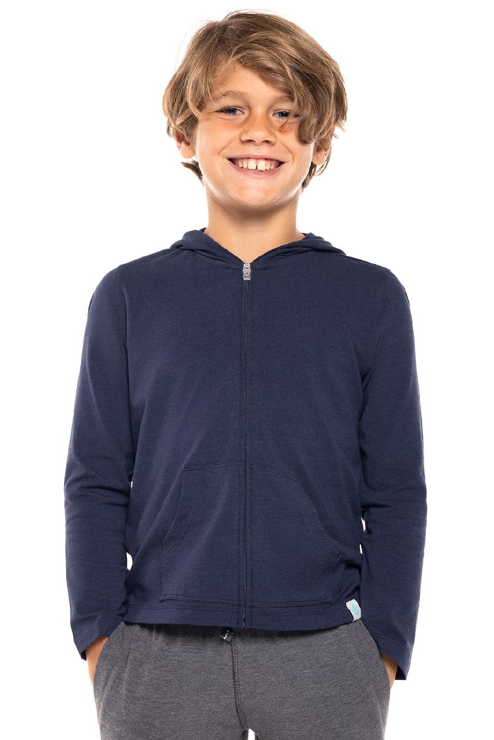 coolibar Kid's Seaside Hoodie | Navy