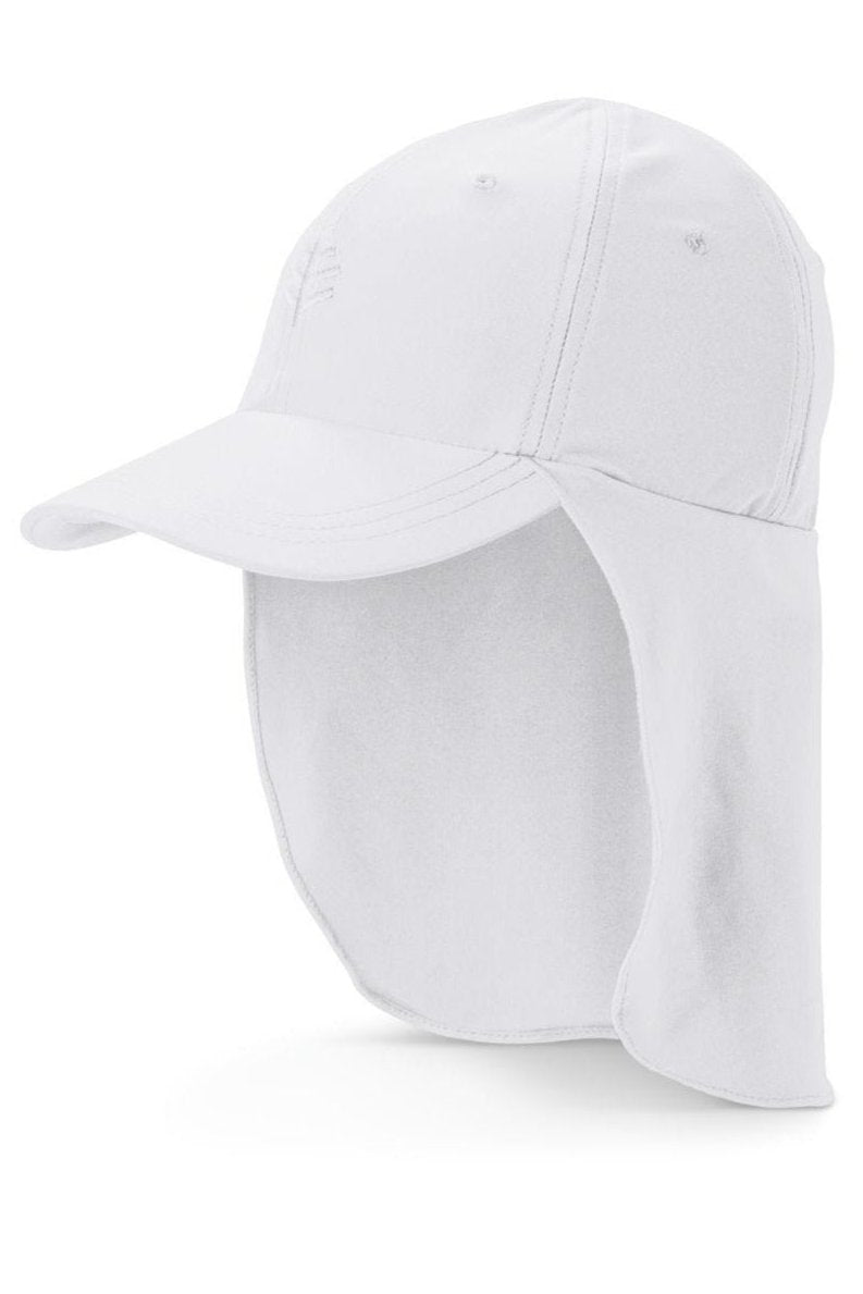 coolibar Kid's Surfs Up All Sport Hat | White