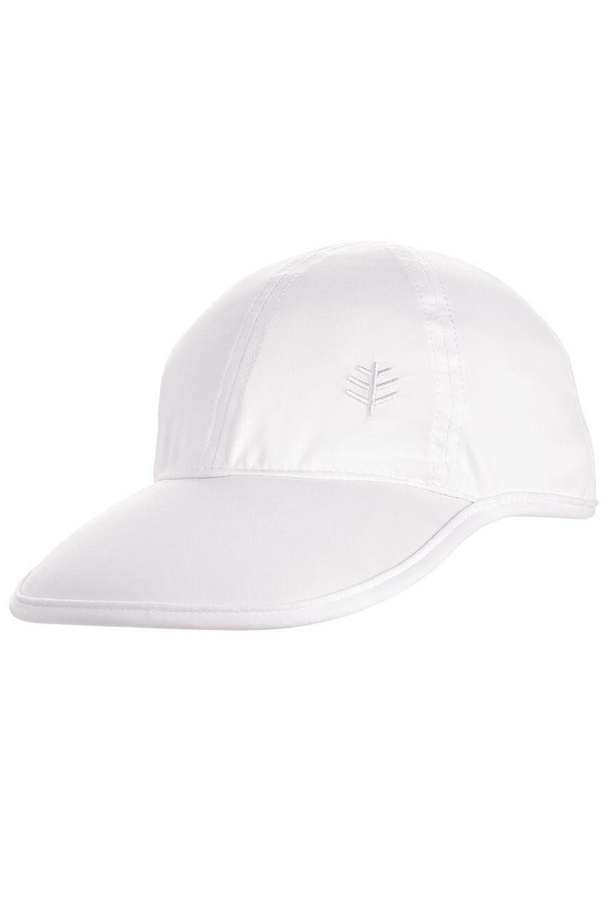 coolibar Kid's Wave Rider Sport Cap | White
