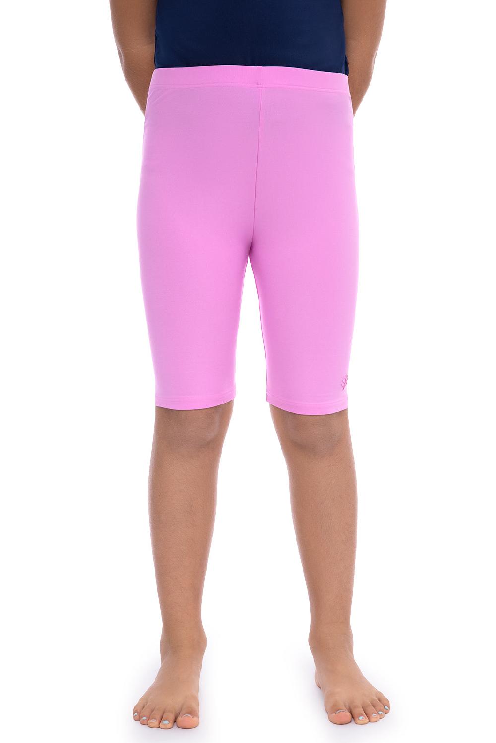 coolibar Kid's Wave Swim Shorts | Tropical Orchid