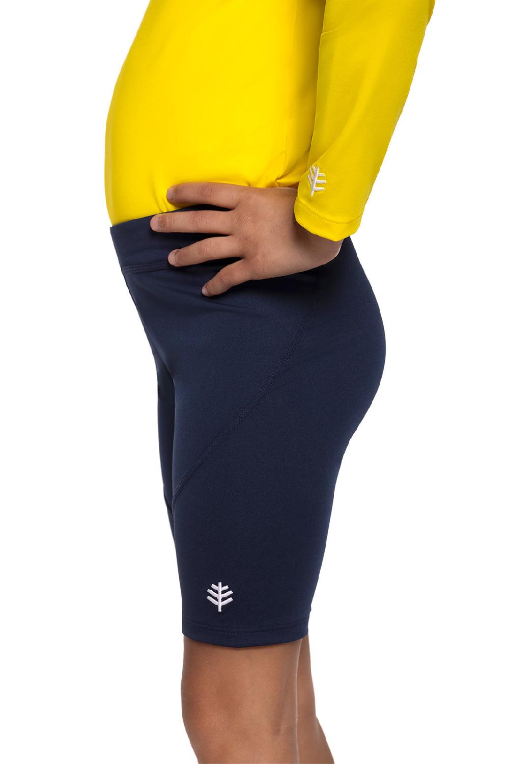 Coolibar Kids Wave Swim Shorts | Navy