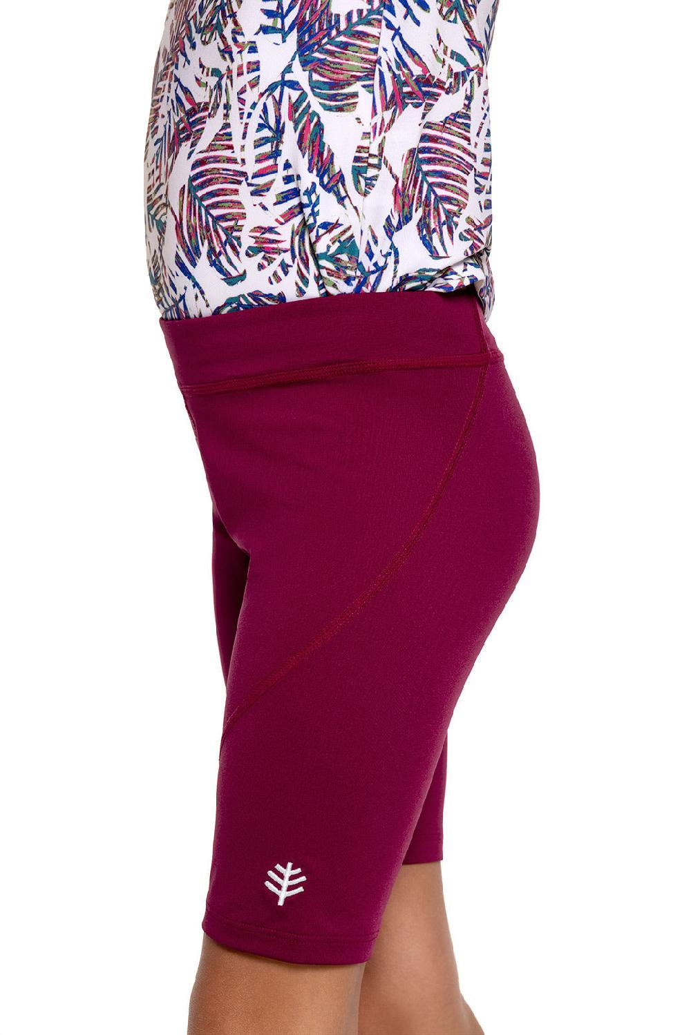 Coolibar Kids Wave Swim Shorts | Red Crush