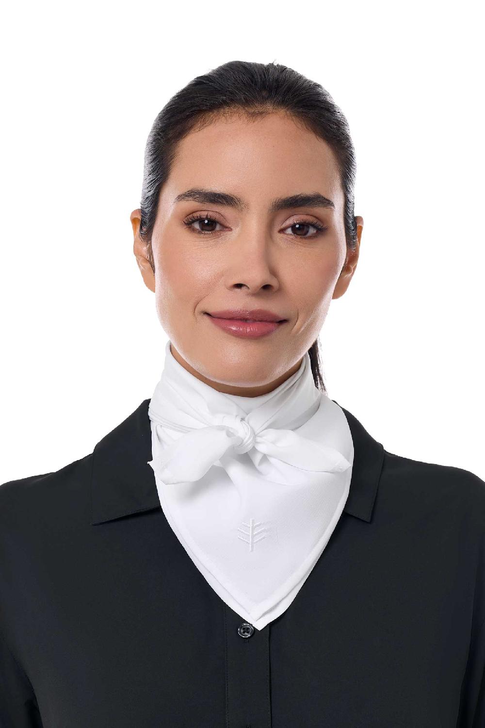 Coolibar Mackinac Sun Bandana | White