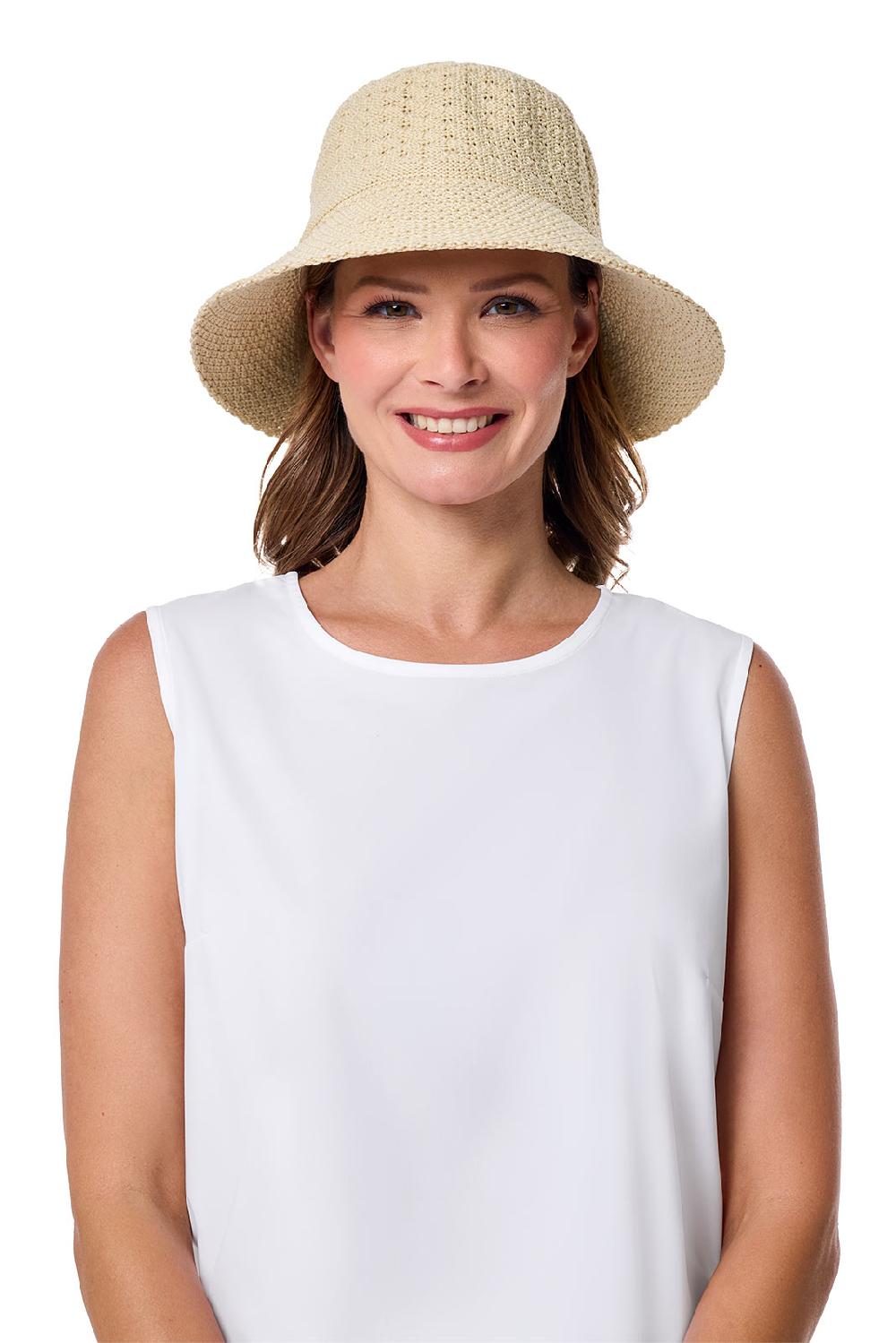 Coolibar Marina Cloche Sun Hat | Natural