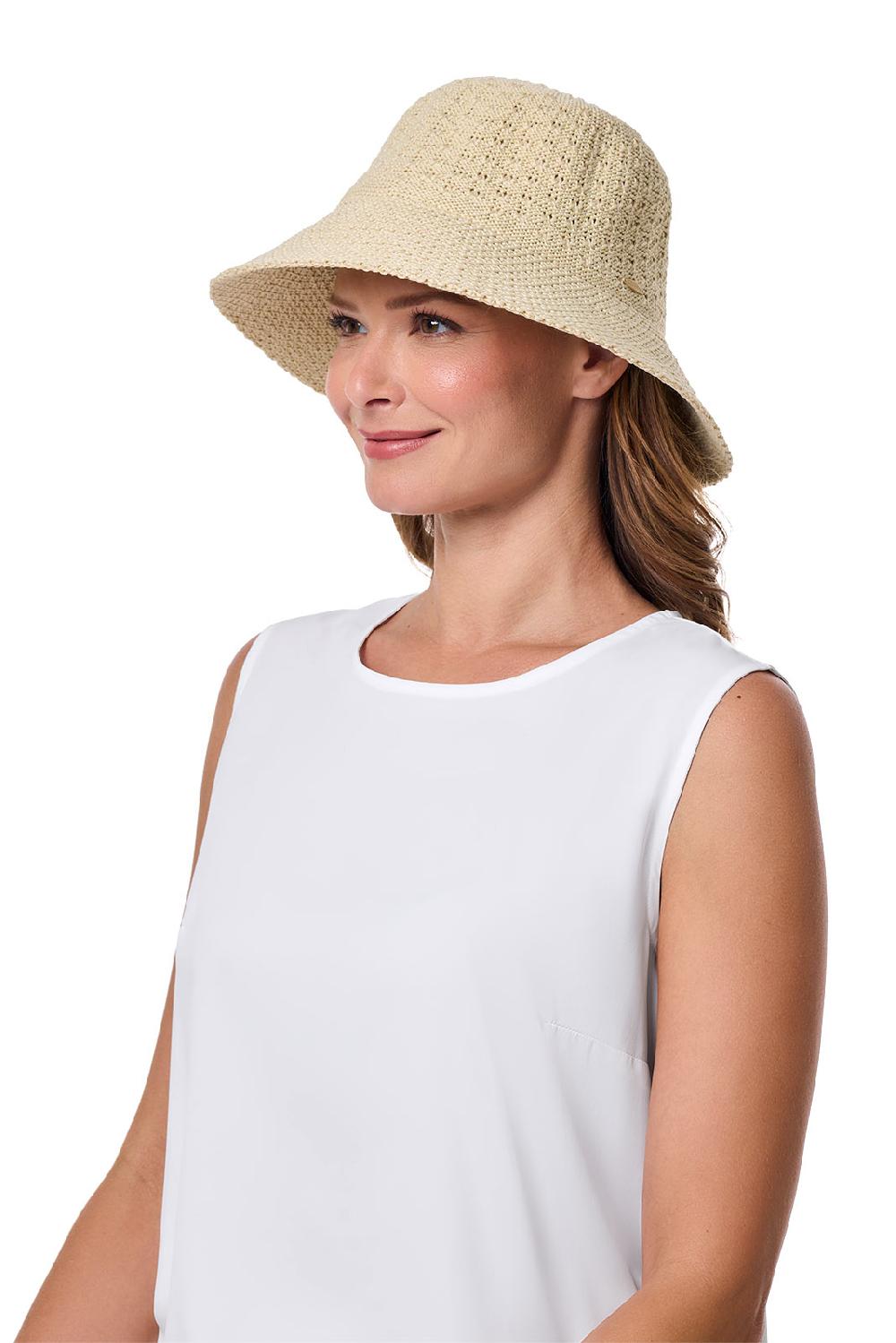 Coolibar Marina Cloche Sun Hat | Natural
