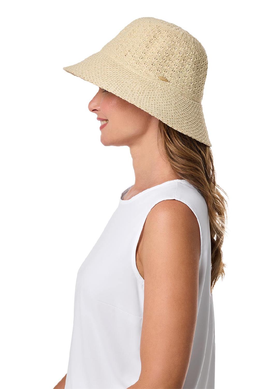 Coolibar Marina Cloche Sun Hat | Natural
