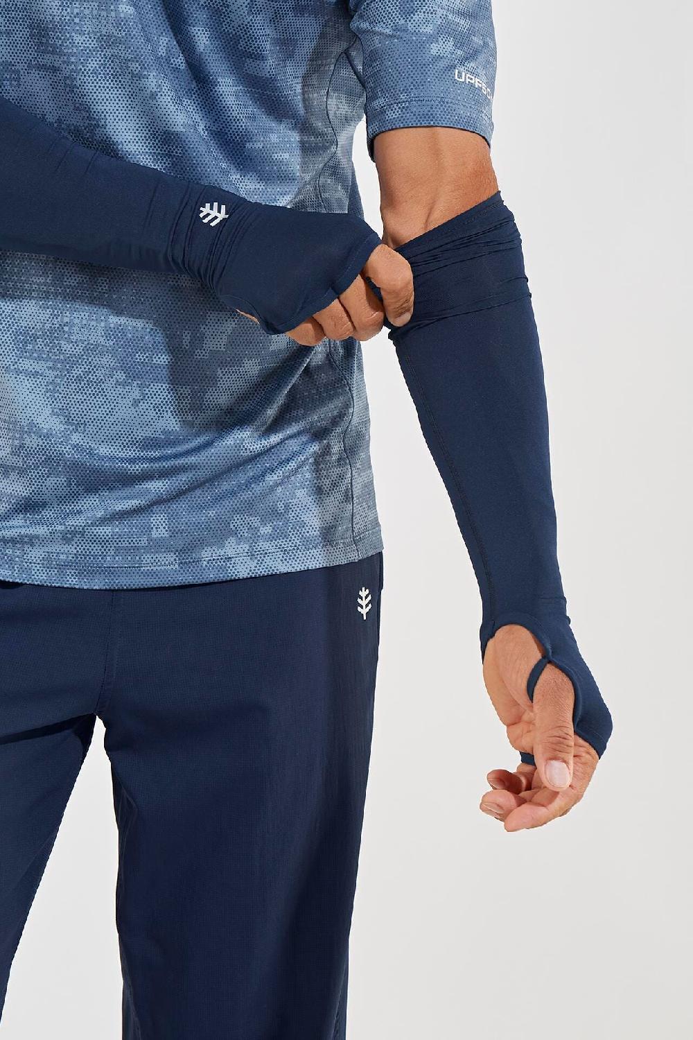coolibar Men's Backspin Performance Sleeves | Navy