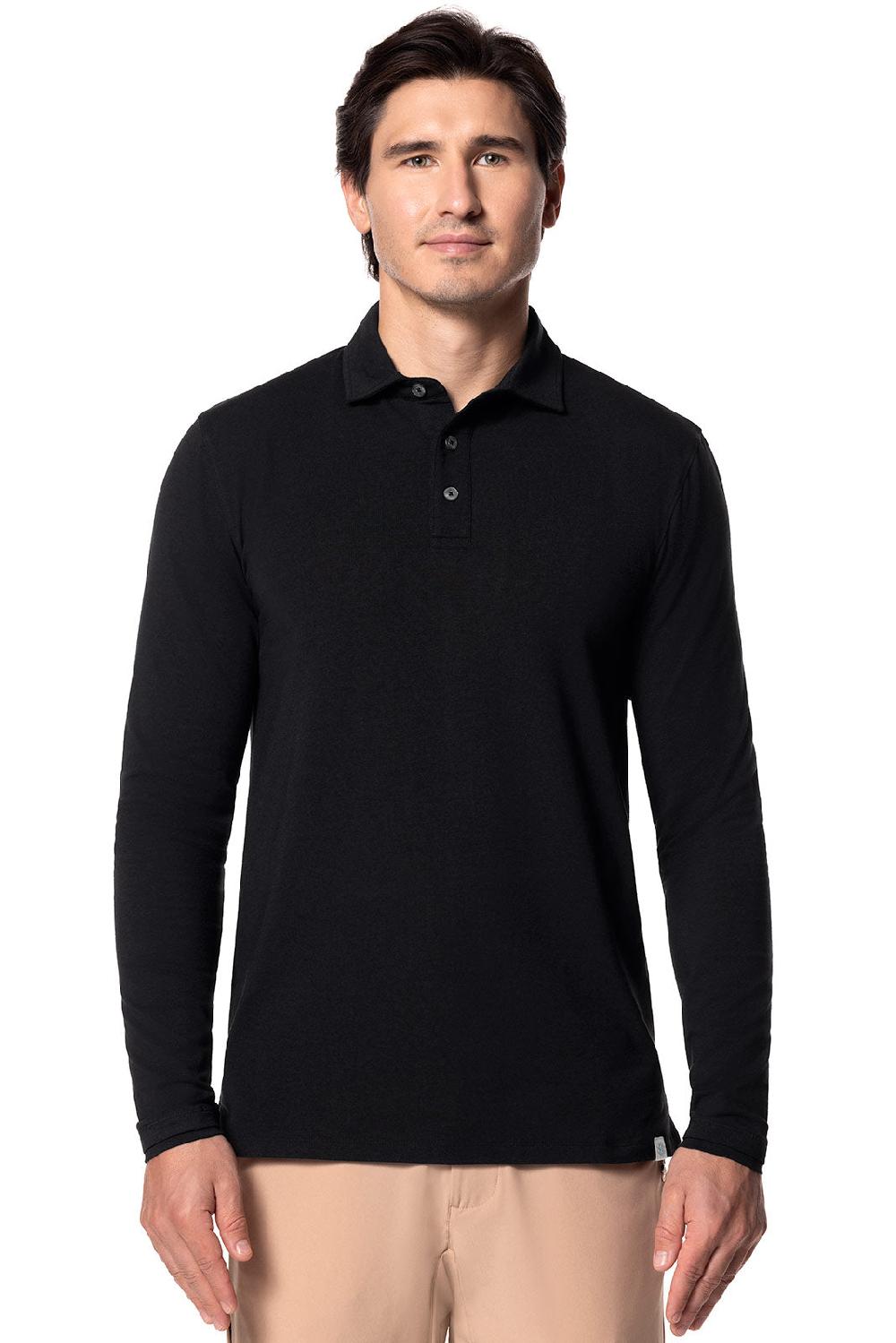 coolibar Men's Bal Harbour Polo | Black
