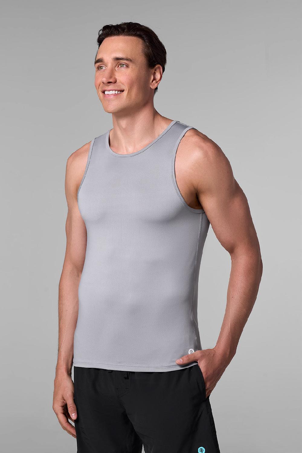 coolibar Men's Dade Swim Tank | Slate