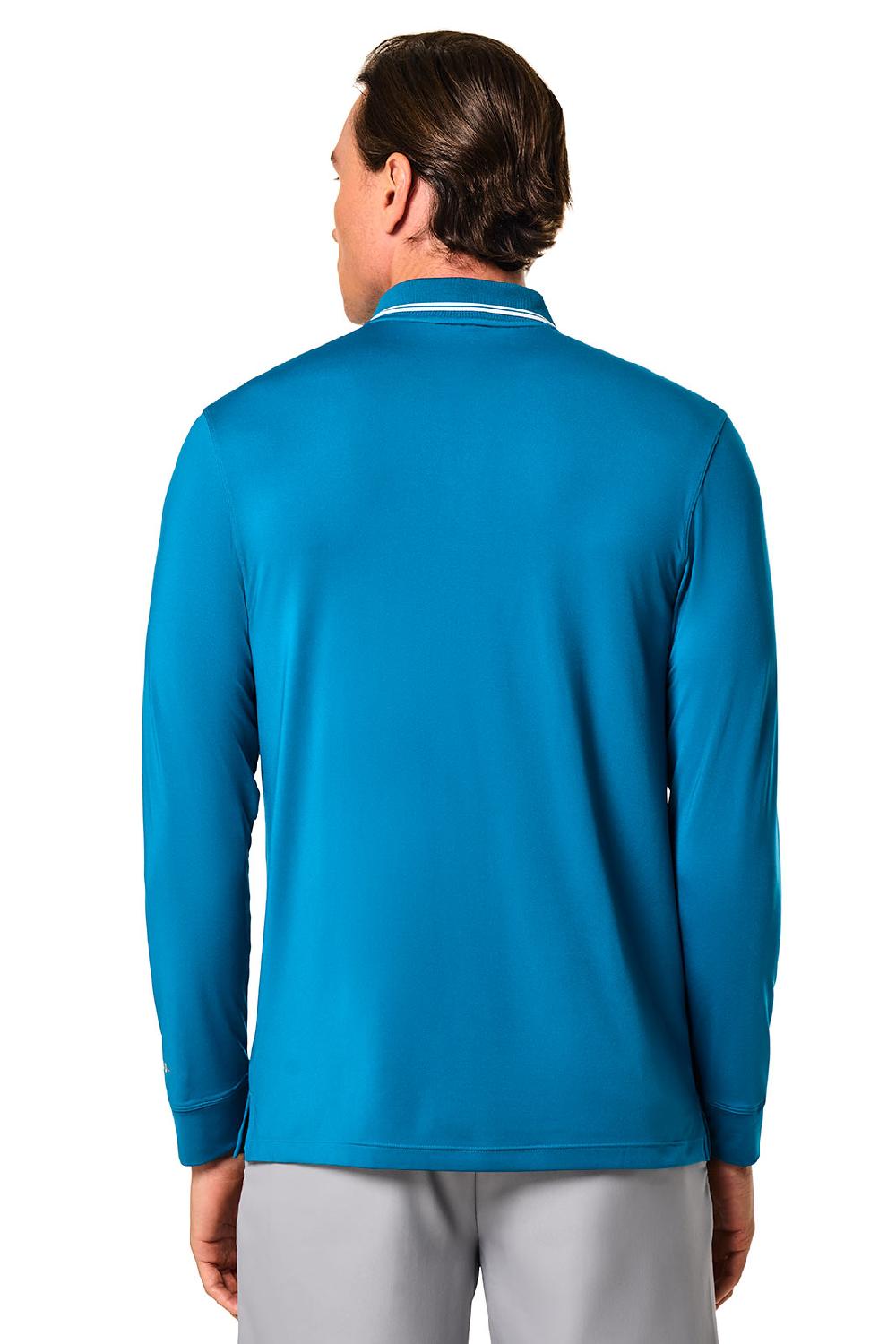 Coolibar Men's Erodym Long Sleeve Polo | Bluejay