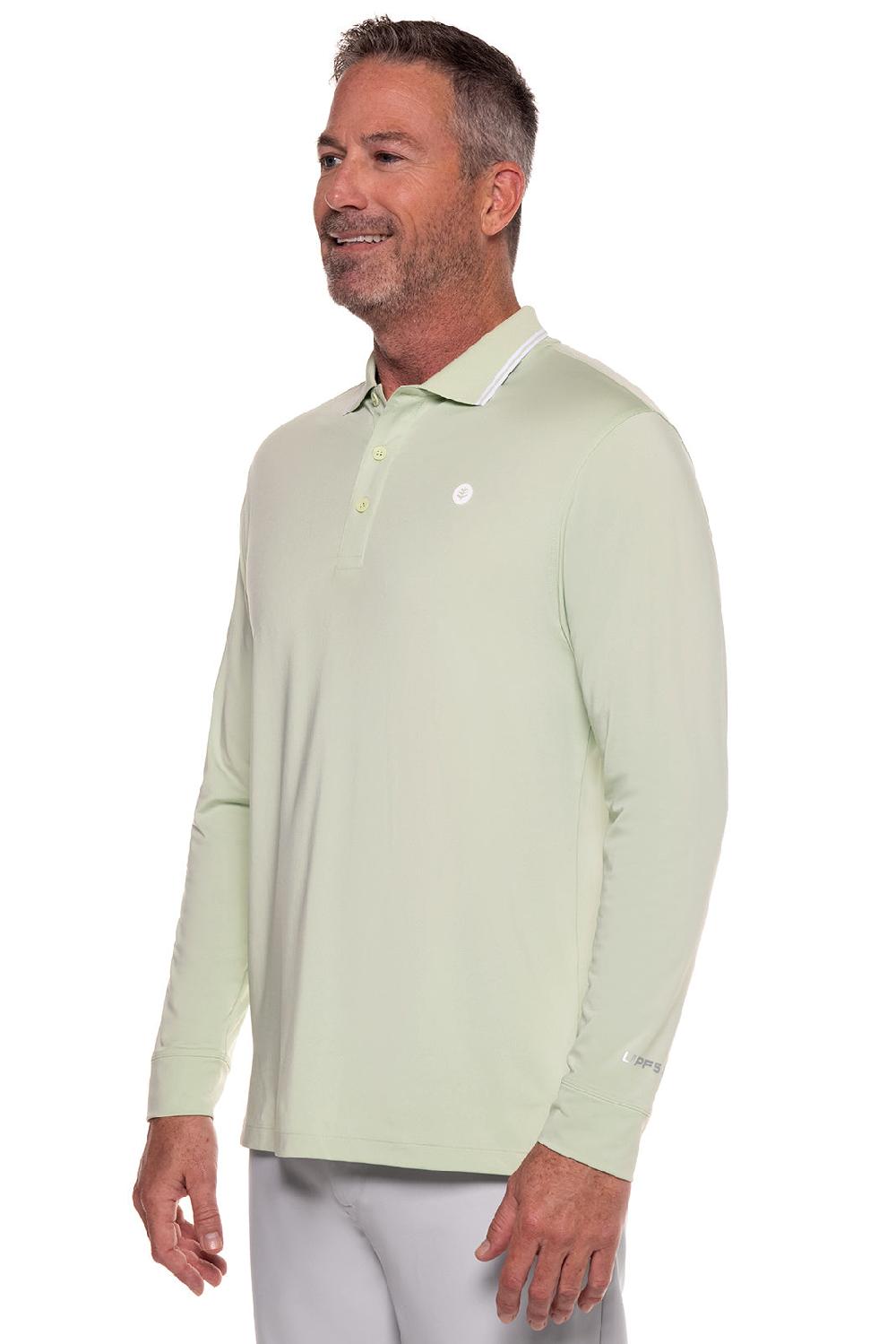 Coolibar Men's Erodym Long Sleeve Polo | Seedling