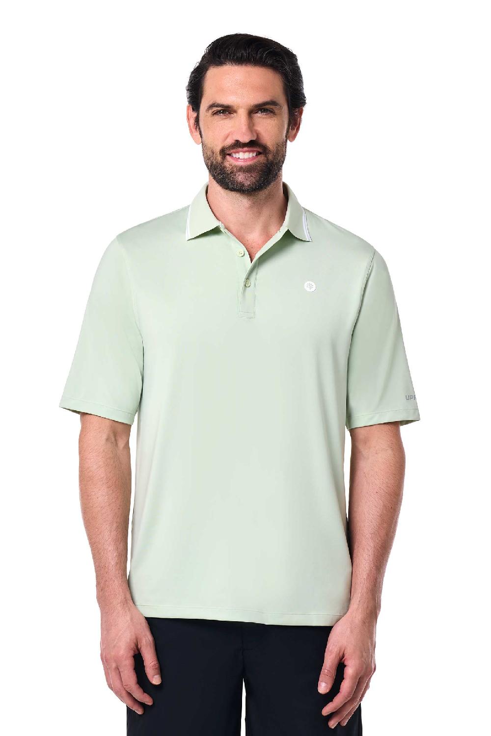 Coolibar Men's Erodym Short Sleeve Polo | Seedling