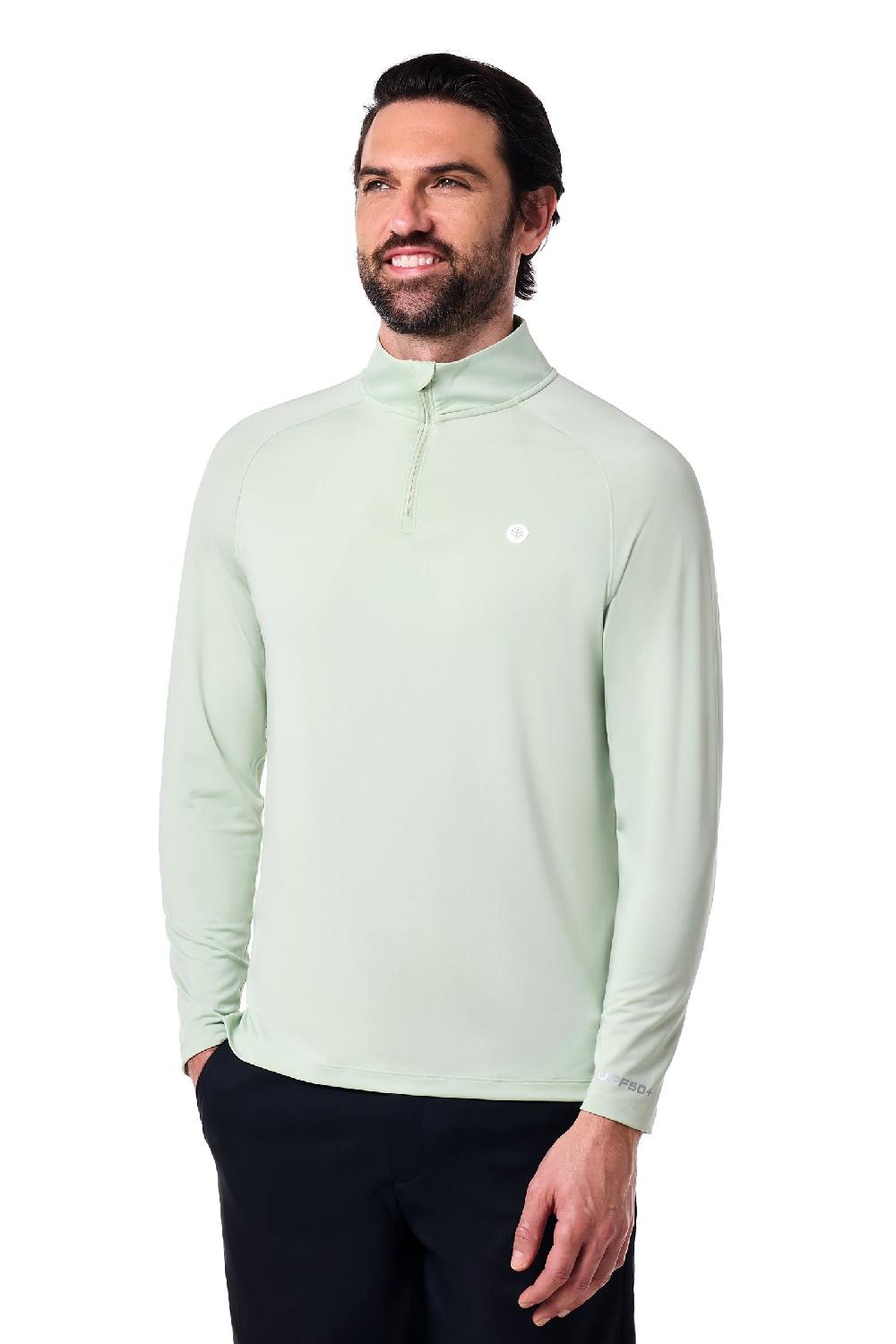 Coolibar Men's Fairway Golf Pullover | Seedling