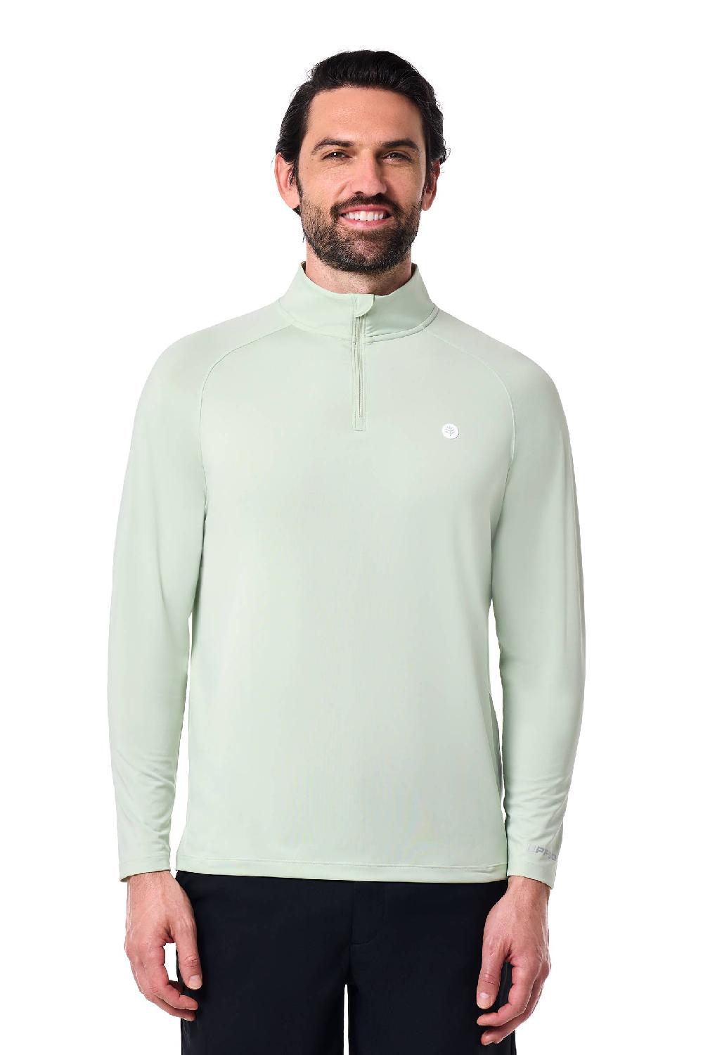 Coolibar Men's Fairway Golf Pullover | Seedling