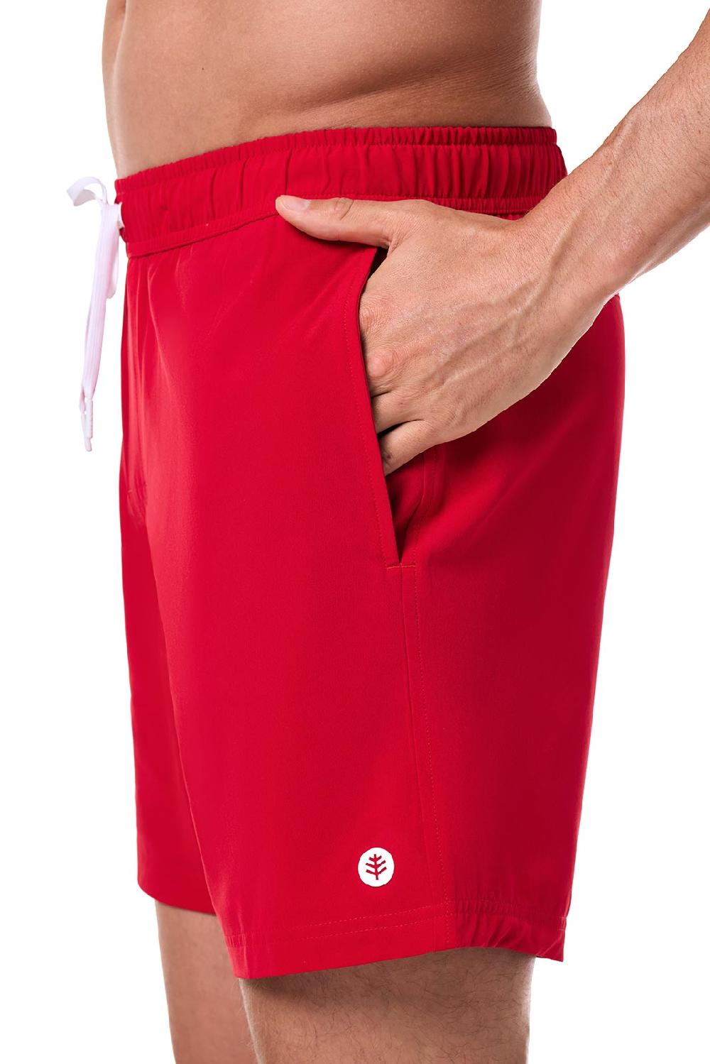 Coolibar Men's Kahuna Swimming Shorts | Cherry