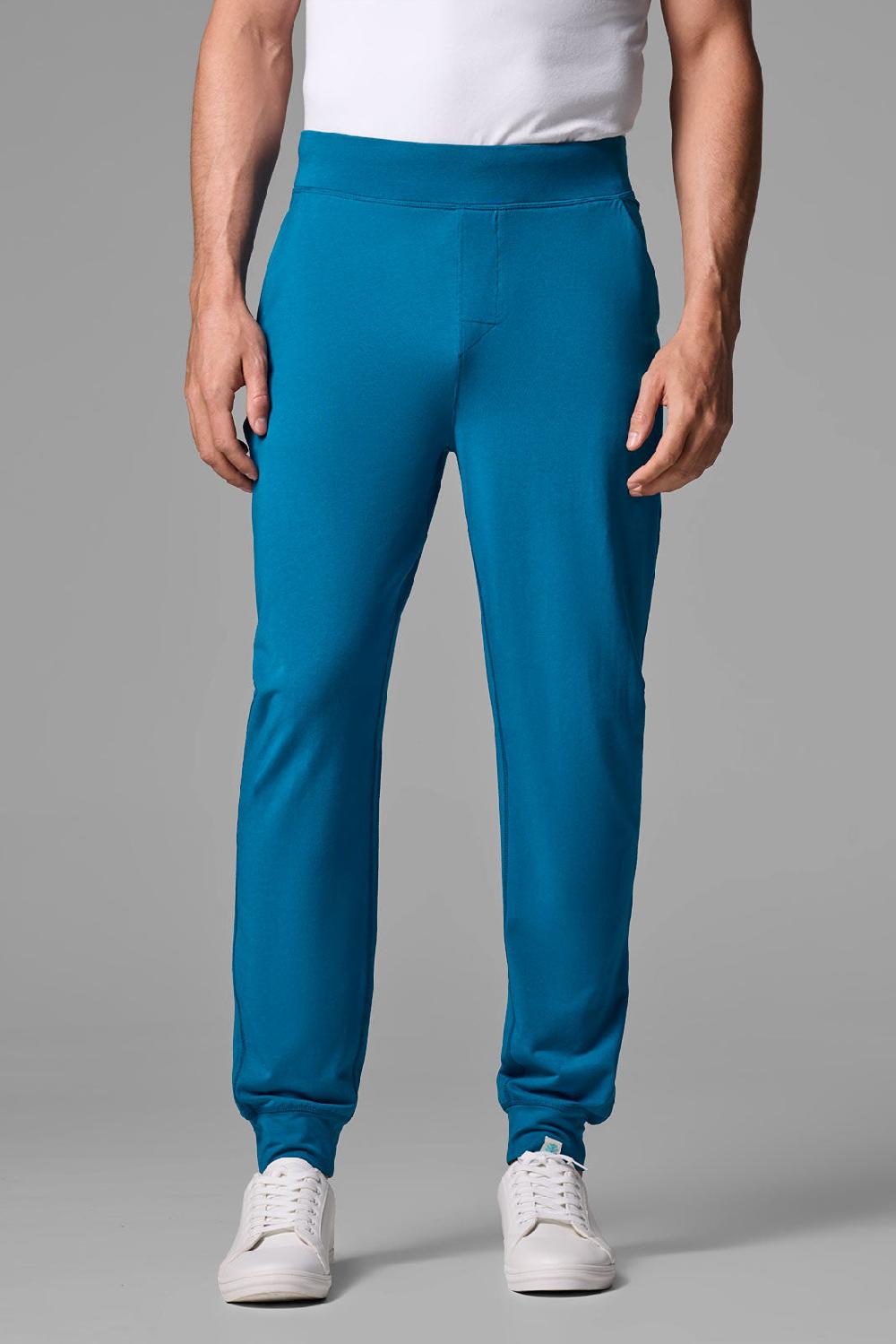 coolibar Men's LumaLeo Jogger Pants | Bluejay