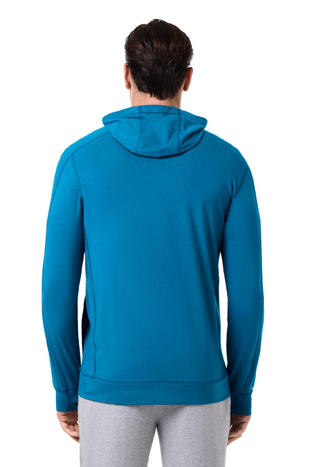 Coolibar Men's LumaLeo Zip-Up Hoodie | Bluejay