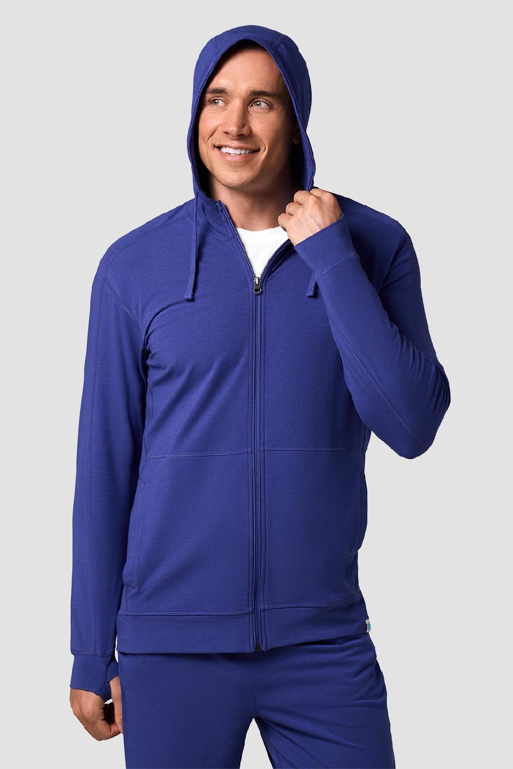 Coolibar Men's LumaLeo Zip-Up Hoodie | Future Dusk