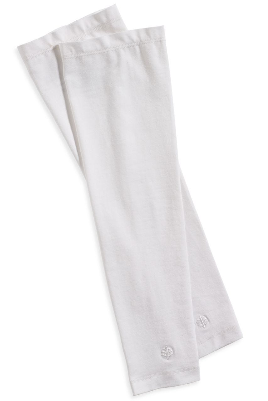 Coolibar Men's Navagio Sun Sleeves | White