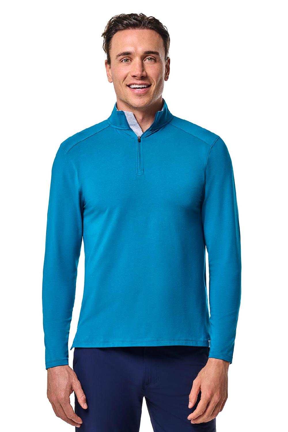 Coolibar Men's Sonora Quarter-Zip | Bluejay