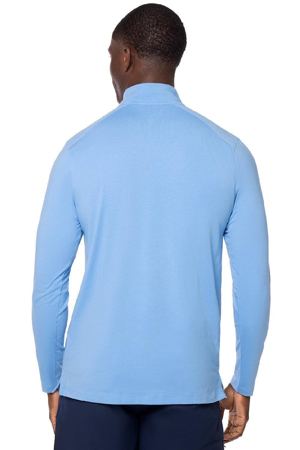 Coolibar Men's Sonora Quarter-Zip | Clear Sky Blue