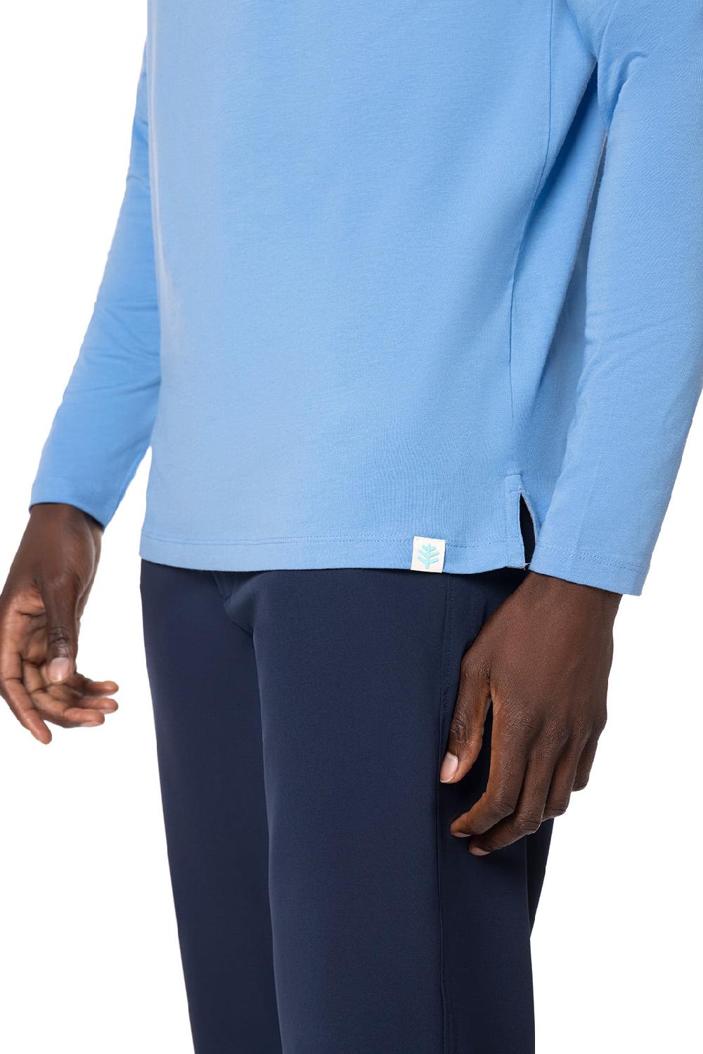 Coolibar Men's Sonora Quarter-Zip | Clear Sky Blue