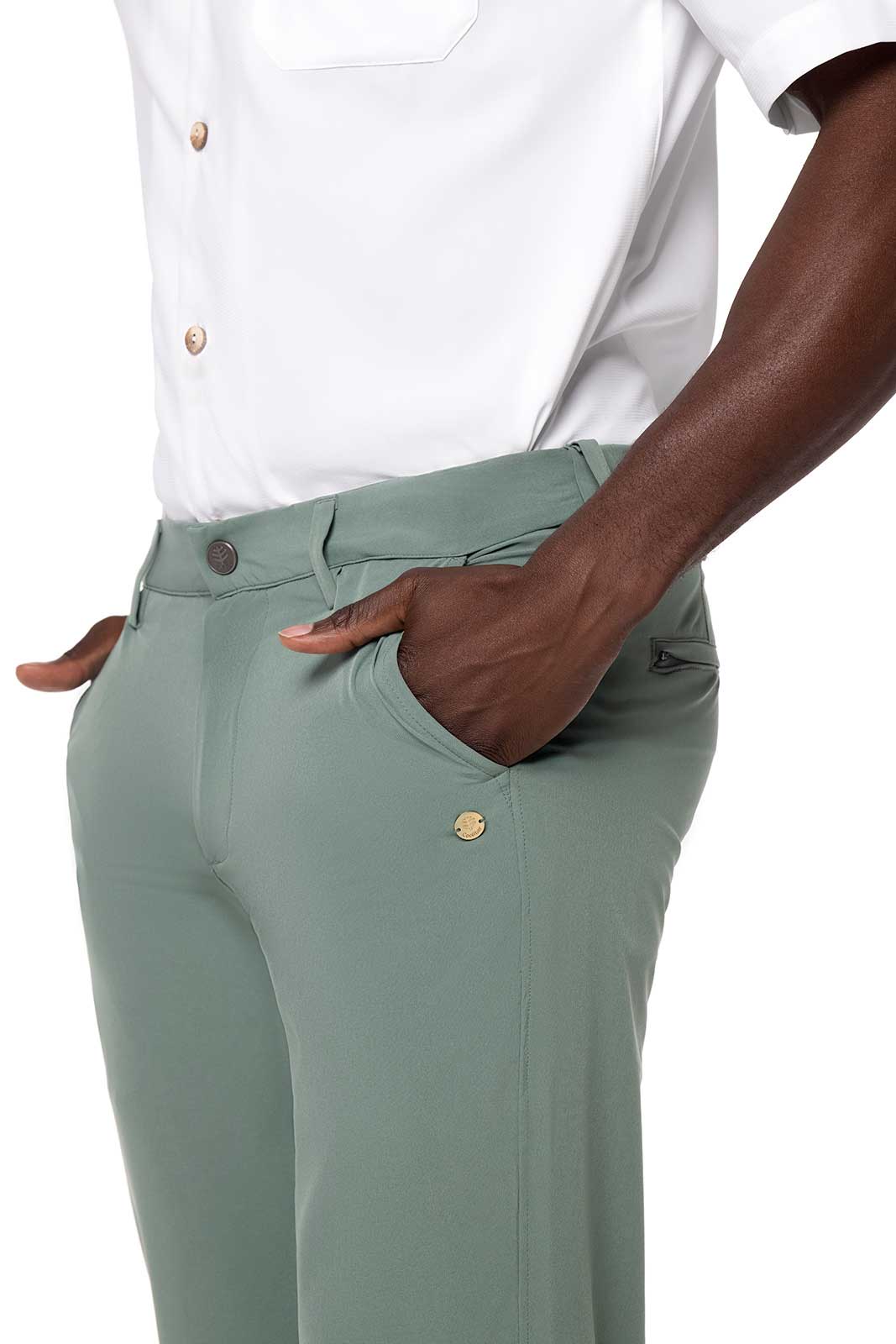 Coolibar Men's Westchester Travel Pants | Pine Green