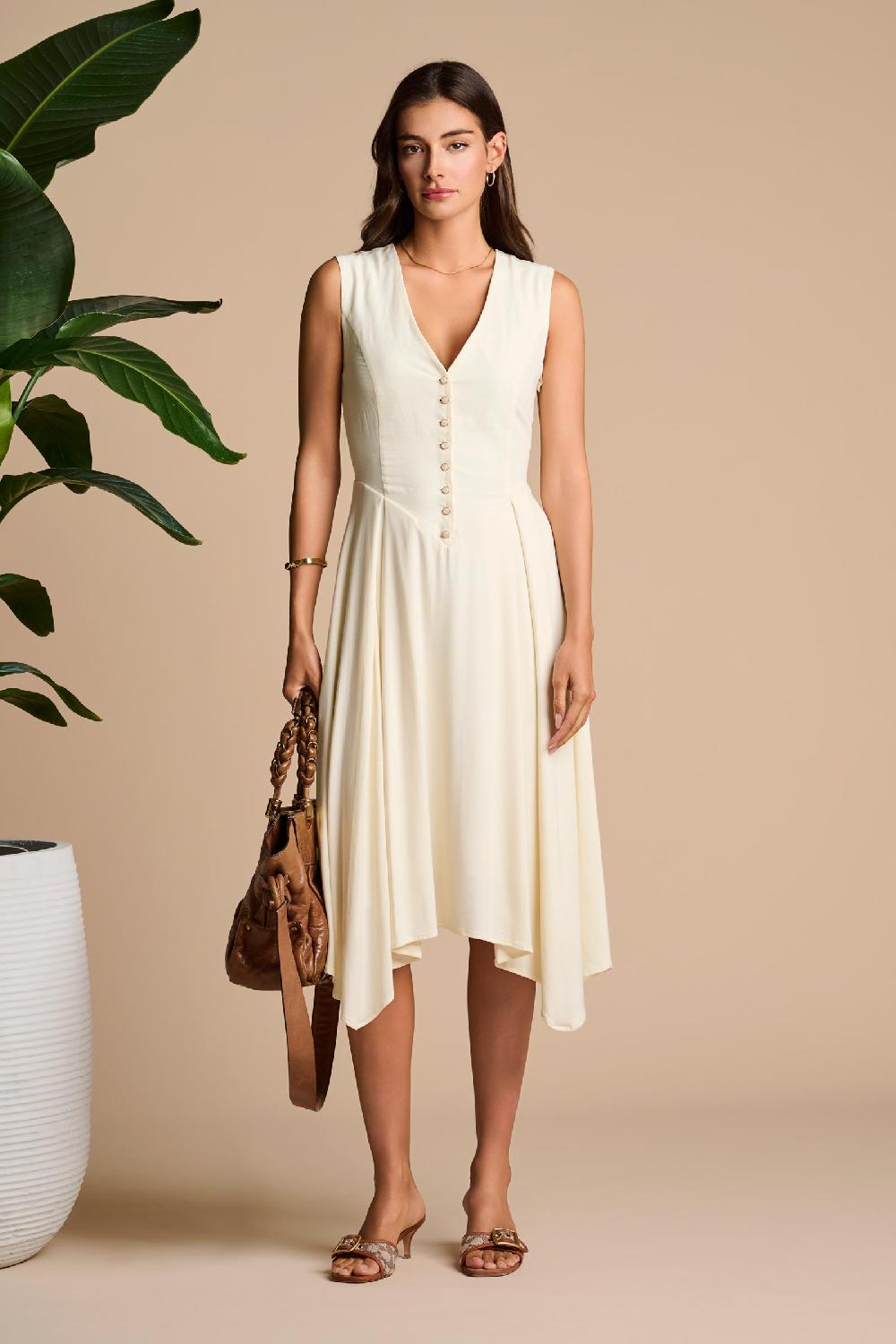 coolibar Monroe 2.0 Maxi Dress | Vanilla