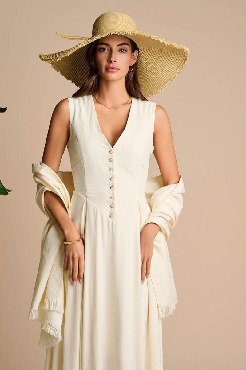 Coolibar Montauk Large Brim Sun Hat | Natural
