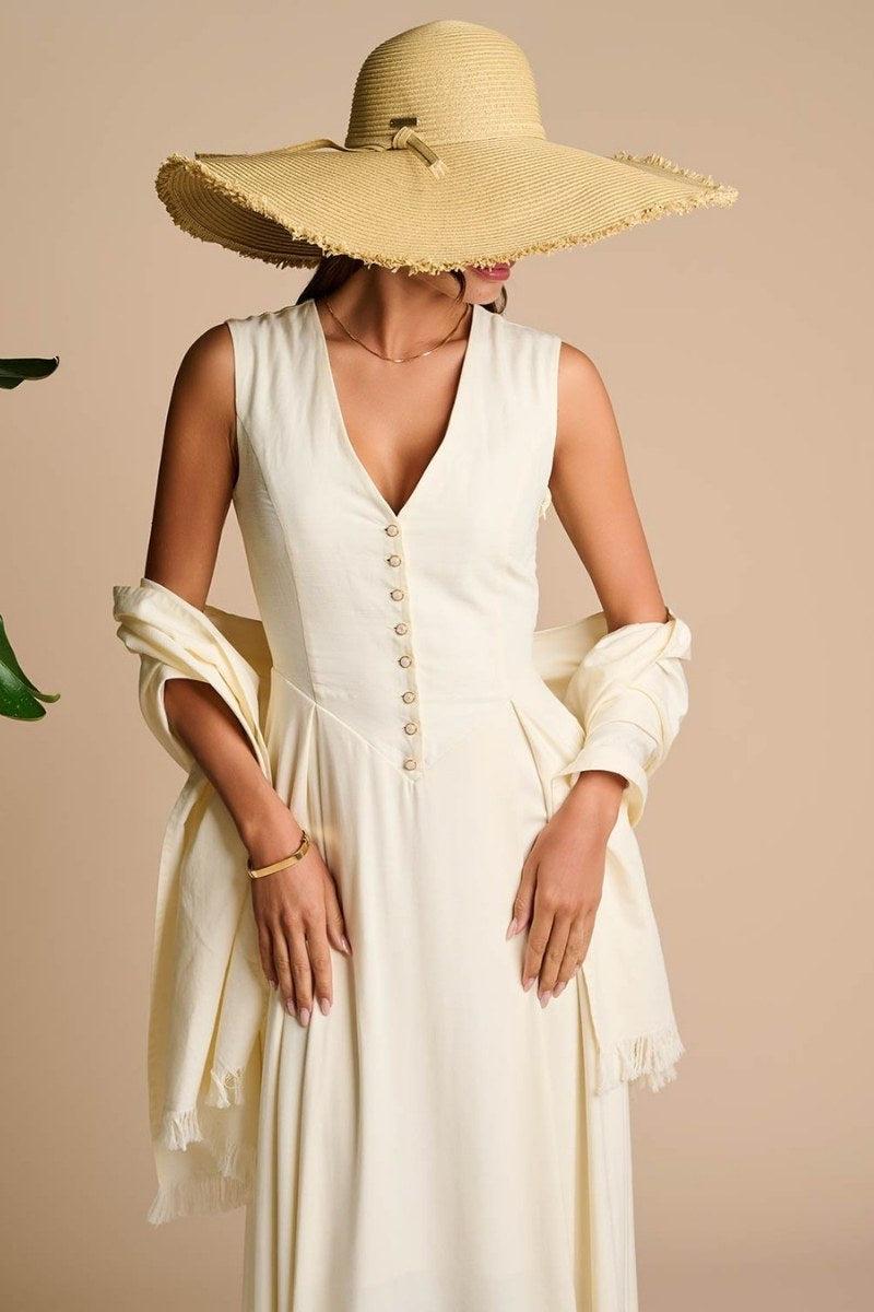 Coolibar Montauk Large Brim Sun Hat | Natural