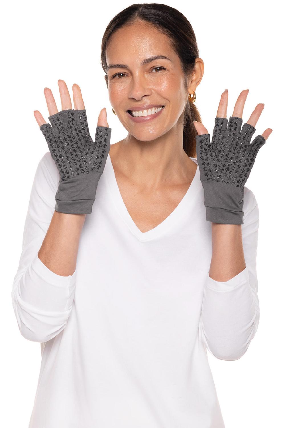 Coolibar Ouray UV Fingerless Sun Gloves | Charcoal