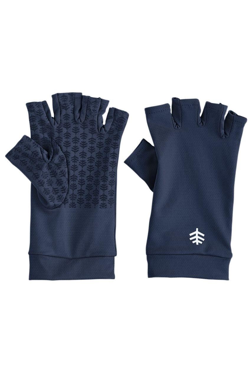 coolibar Ouray UV Fingerless Sun Gloves | Navy