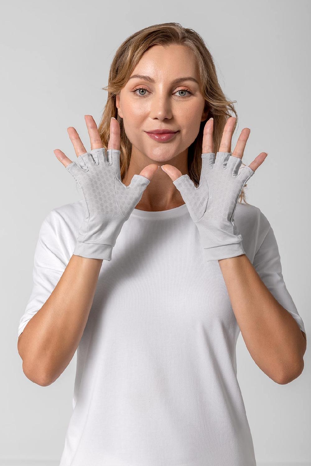 Coolibar Ouray UV Fingerless Sun Gloves | Sleek Grey