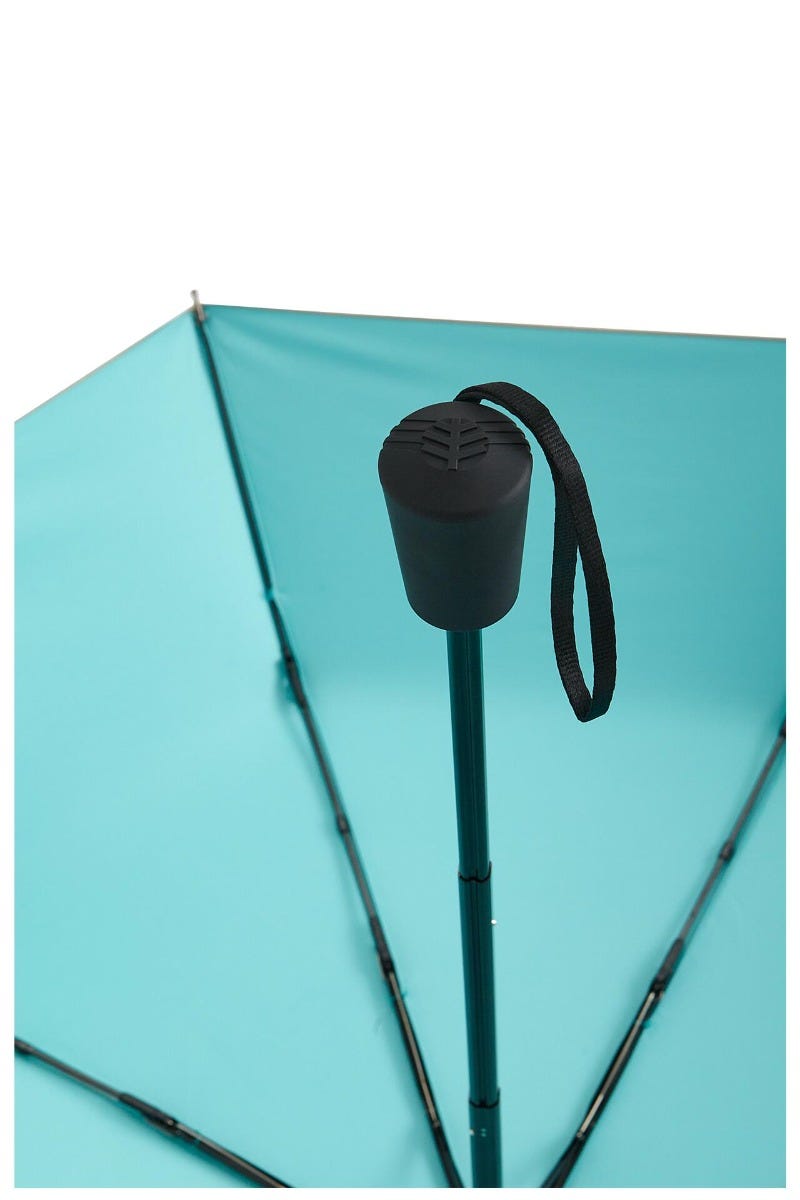 Coolibar Sanya Compact Umbrella | Gold/Aqua Metallic