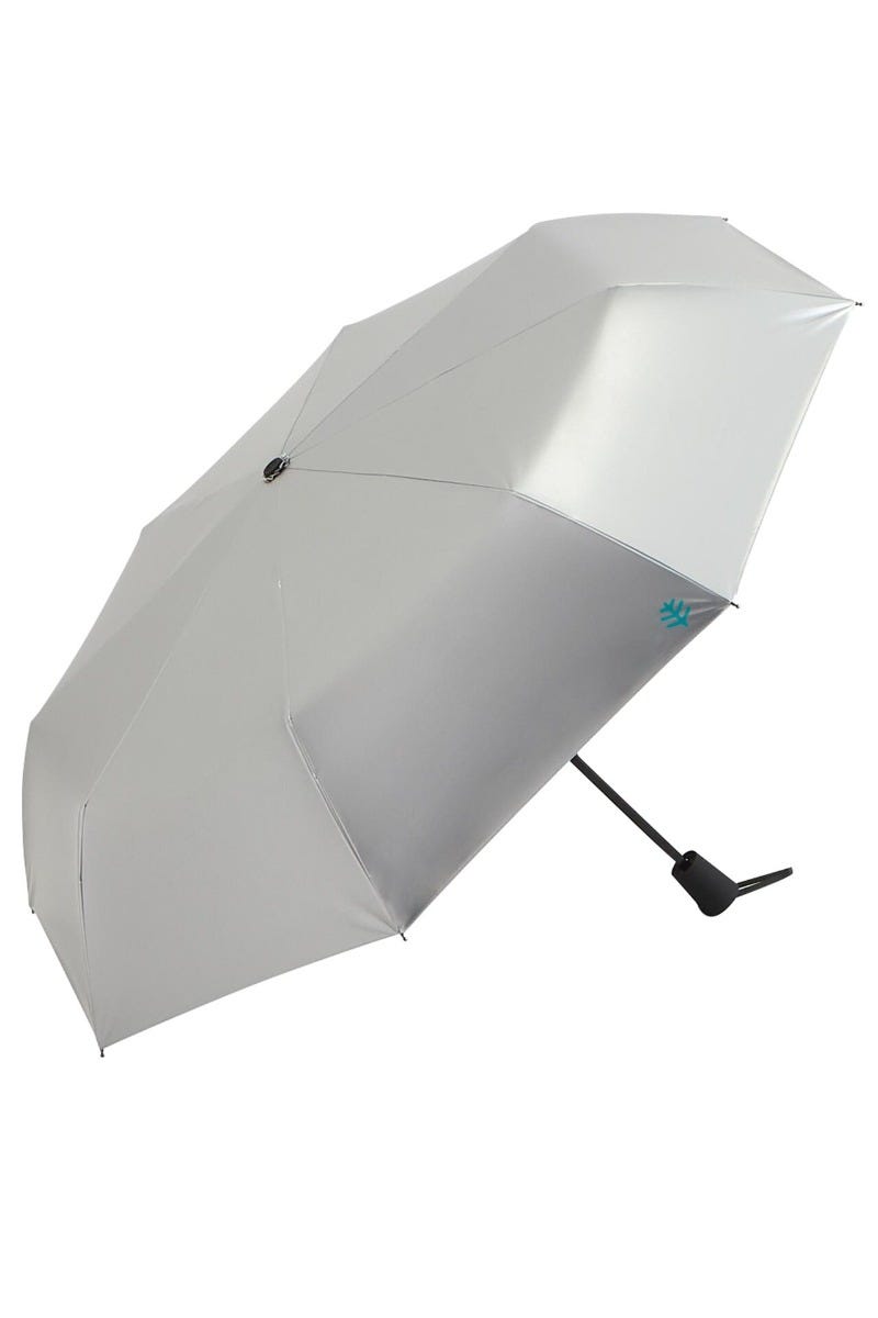 coolibar Sanya Compact Umbrella | Silver
