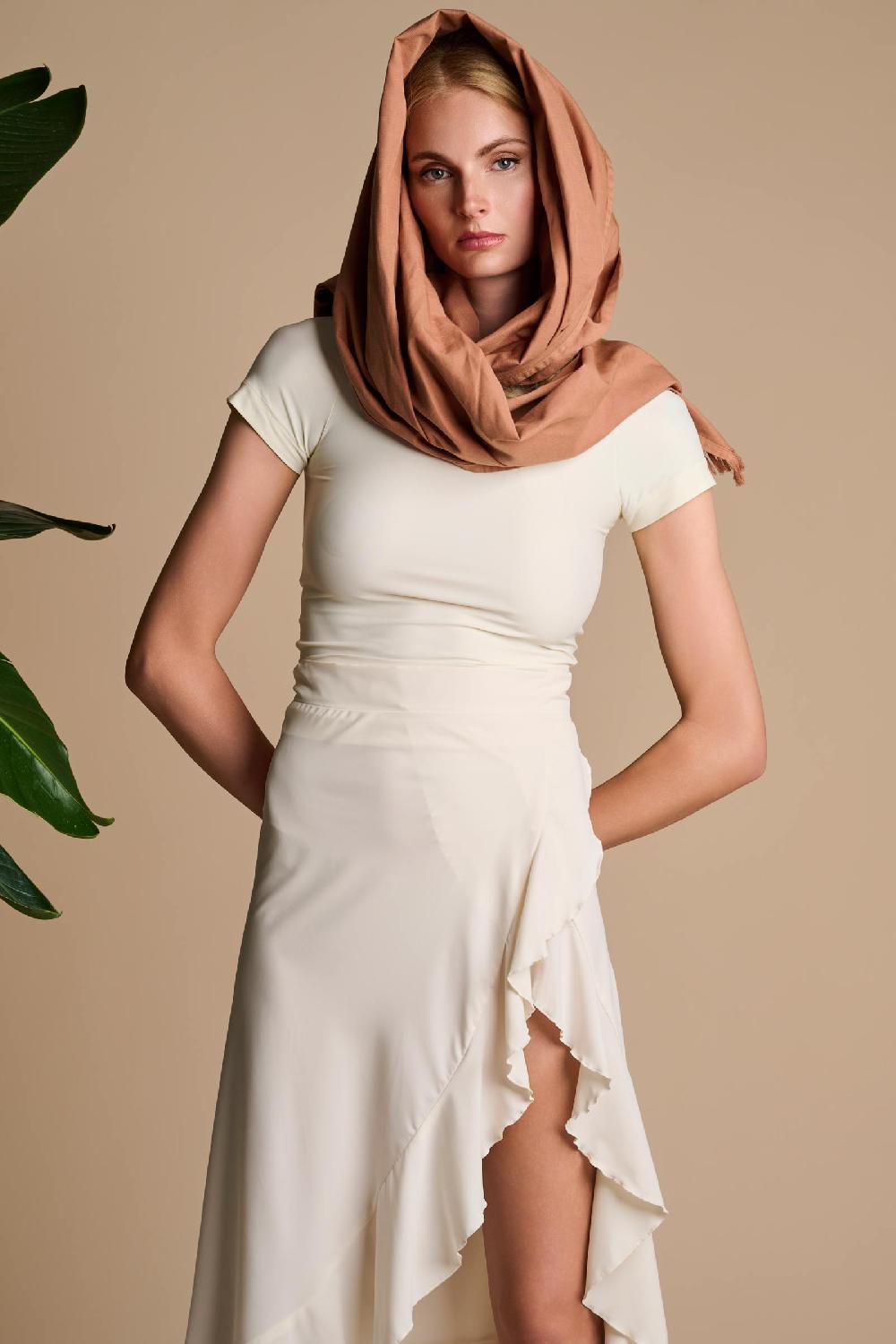 Coolibar The Melbourne Shawl | Mocha Mousse