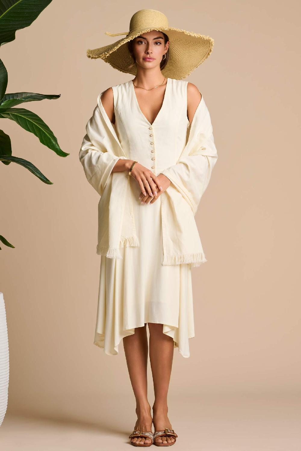 Coolibar The Melbourne Shawl | Vanilla