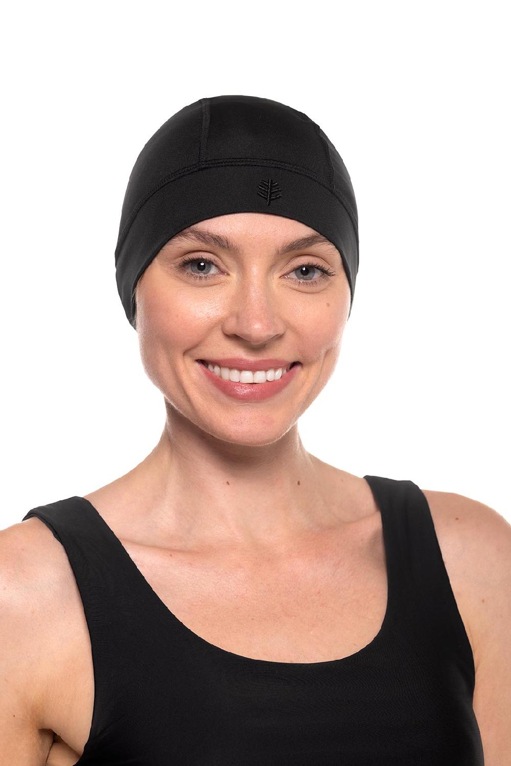 Coolibar Unisex Aqua Sun Skully Cap | Black